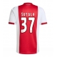 Ajax Josip Sutalo #37 Replike Domaci Dres 2025-26 Kratak Rukav